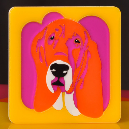 déco contemporaine basset hound