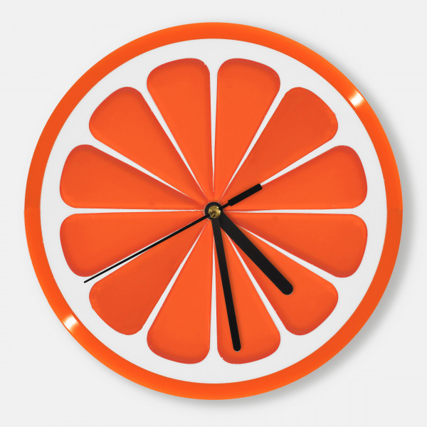 horloge design orange