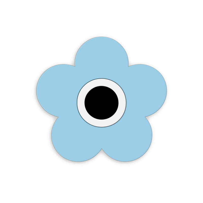 magnet fleur bleue