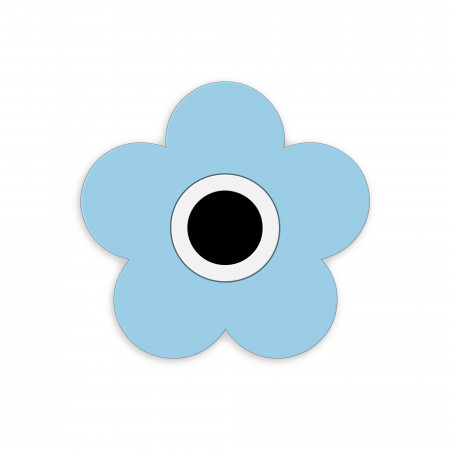 magnet fleur bleue