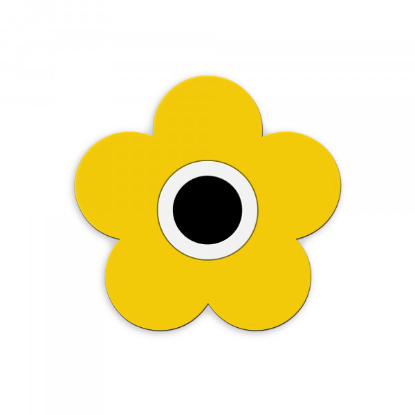 magnet fleur jaune