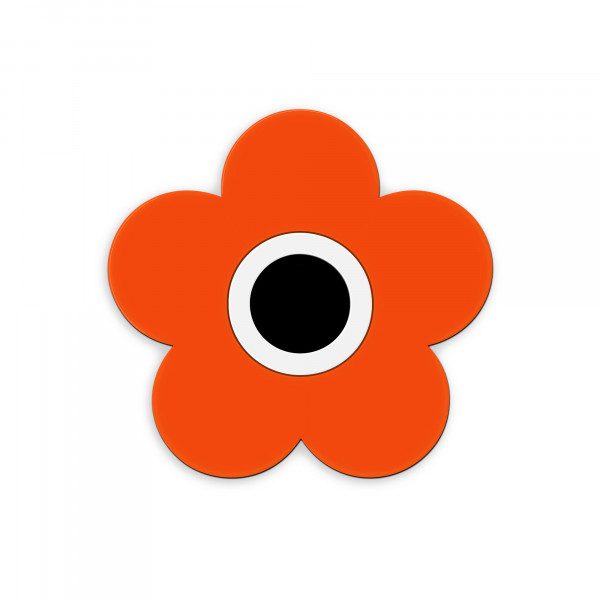 magnet fleur orange