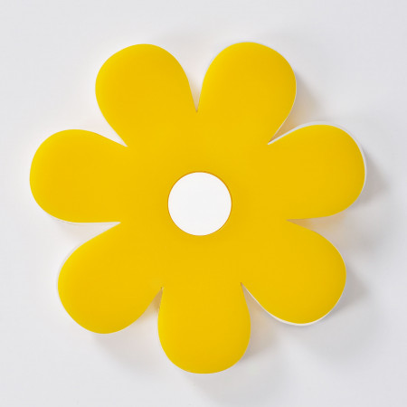 dessous de verre fleur jaune