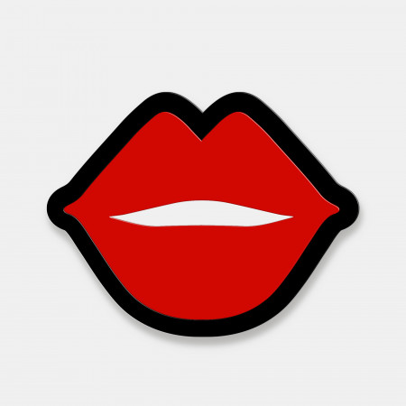 magnet bouche rouge foncé