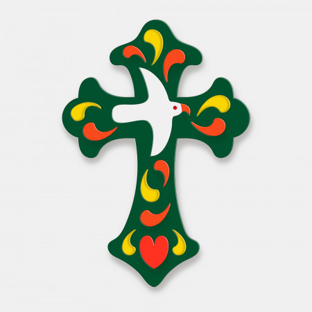 croix religion colombe