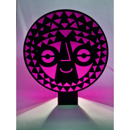 lampe design masque africain