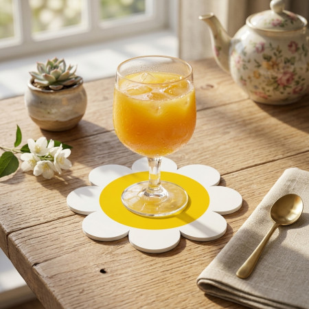 sous verre floral en plexiglas